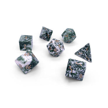 Gemstone Dice: Tree Agate
