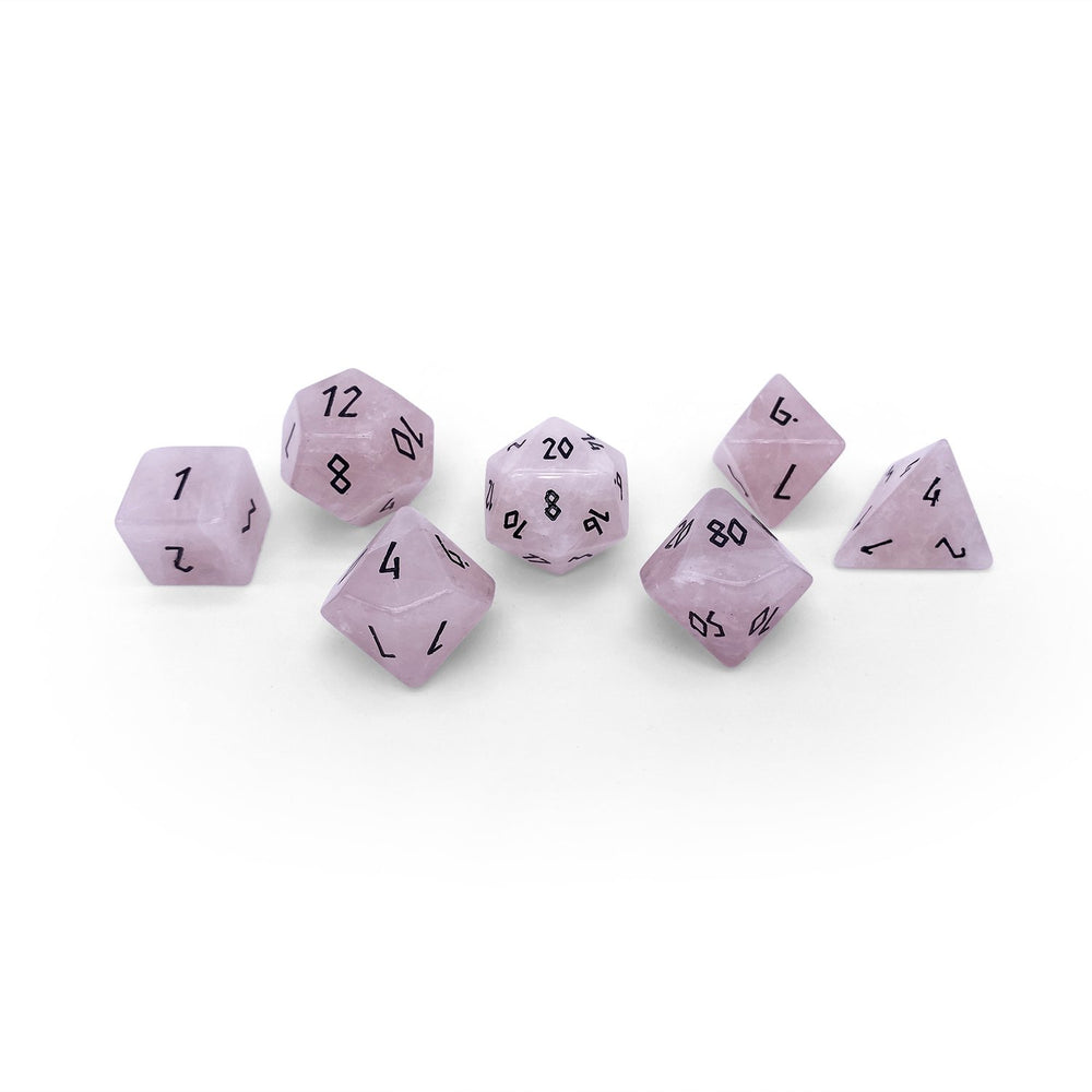 Gemstone Dice: Rose Quartz