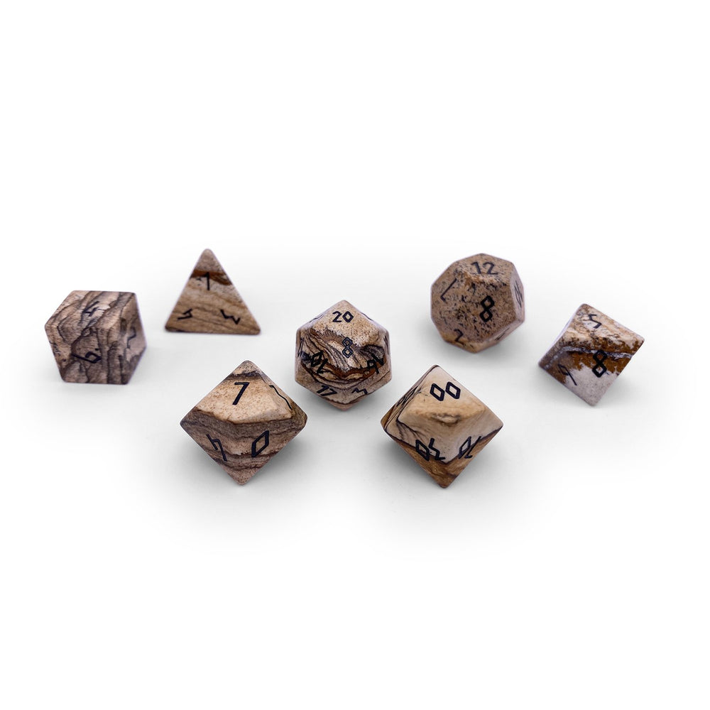 Gemstone Dice: Picture Jasper