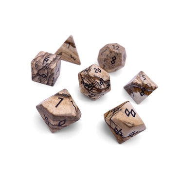 Gemstone Dice: Picture Jasper