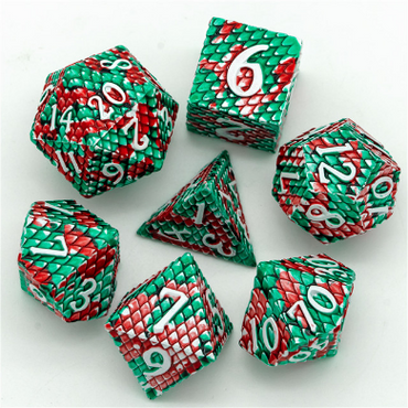 Dragon Scale: Pit Viper Metal RPG Dice Set