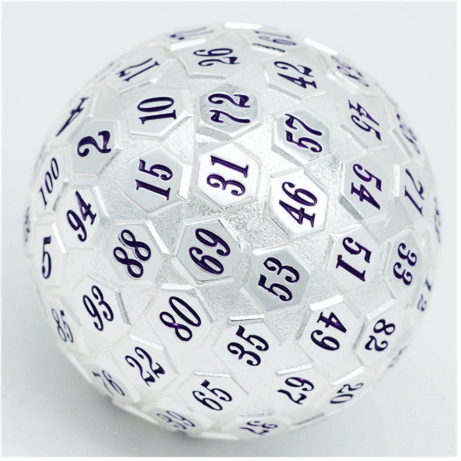 45mm Metal D100 - Platinum with Purple