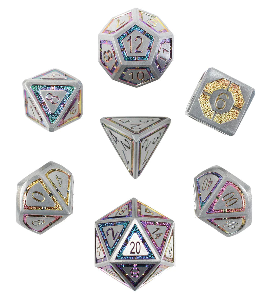 Metal RPG Dice Set: Potent Portent