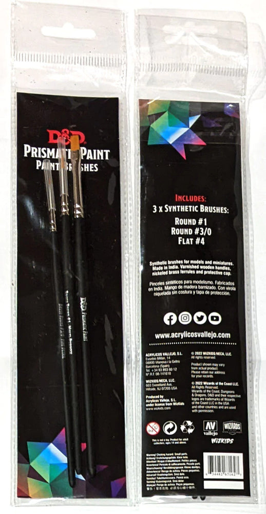 D&D Prismatic Paint: 3 Brush Set