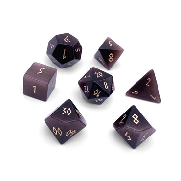 Gemstone Dice: Purple Cat's Eye