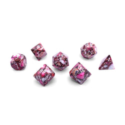 Gemstone Dice: Pyrite Red Imperial Jasper Trustone