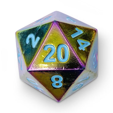 45MM Metal D20 Boulder: Queen's Treasure