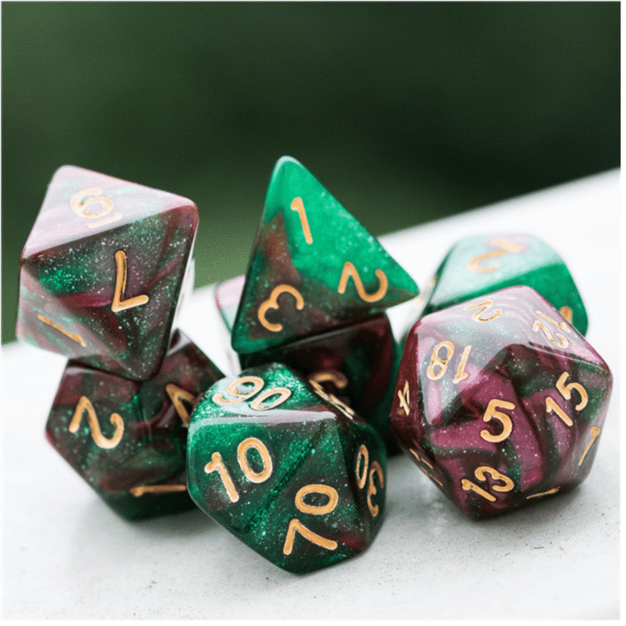 Rose Garden RPG Dice Set