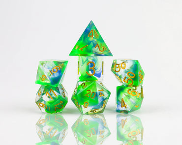 Sirius Dice RPG Set: Sharp Cyprus