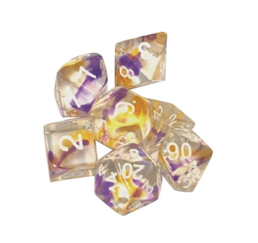 Sirius Dice: Violet Swirl RPG Set
