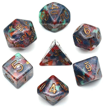 Regenerate with Copper RPG Dice Set