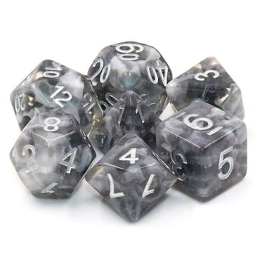 Snowy Crystal RPG Dice Set
