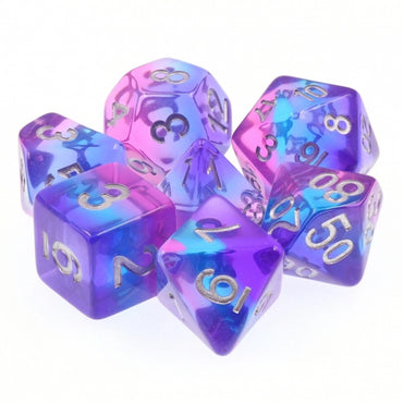 Purple Sky RPG Dice Set