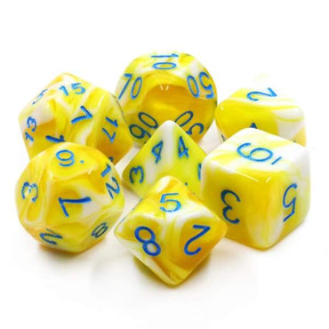 Lemon Cream RPG Dice Set