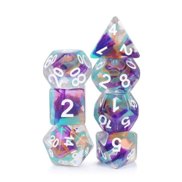 Unknown Land Ribbon RPG Dice Set