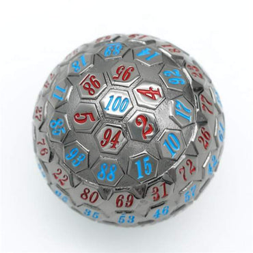45mm Metal D100 - Black Metal w/ Red & Blue