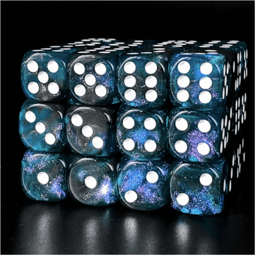 Galactic Glitter - 12 piece Pip D6's
