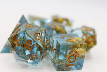 Sharp Edge Resin RPG Dice Set - Dahlia