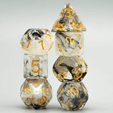 Ink Stain RPG Dice Set