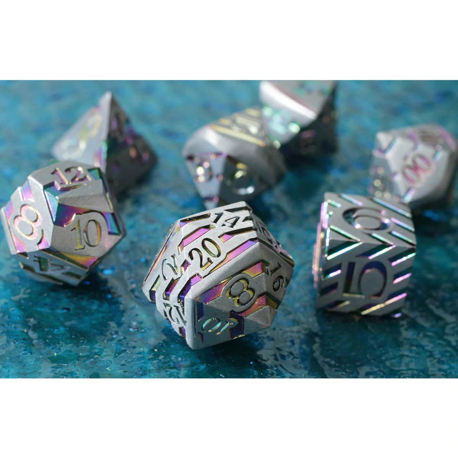 Metal RPG Dice Set: Banded - Star Void