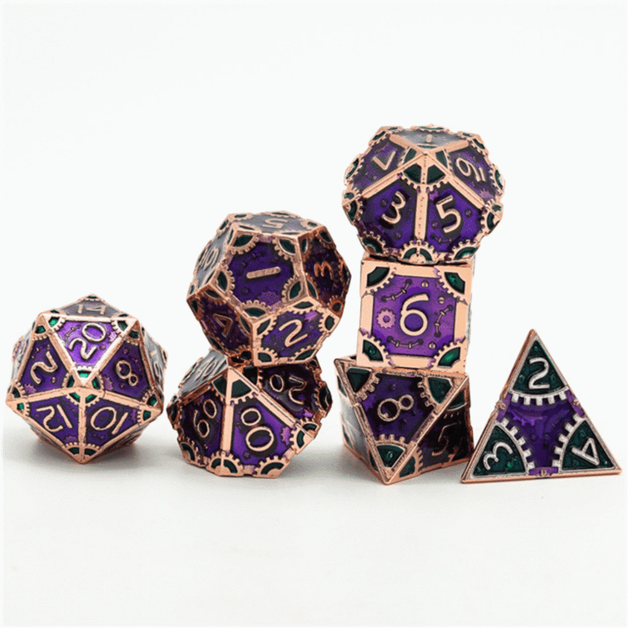 Steampunk Evil Queen RPG Dice Set