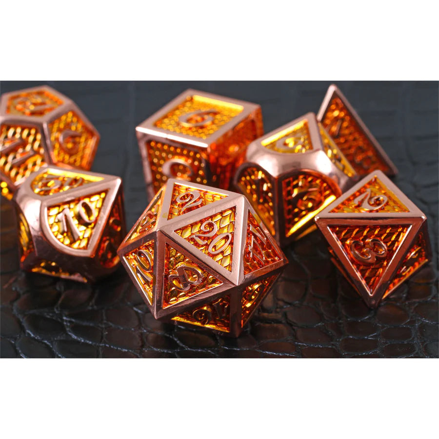 Sun Dragon RPG Metal Dice Set