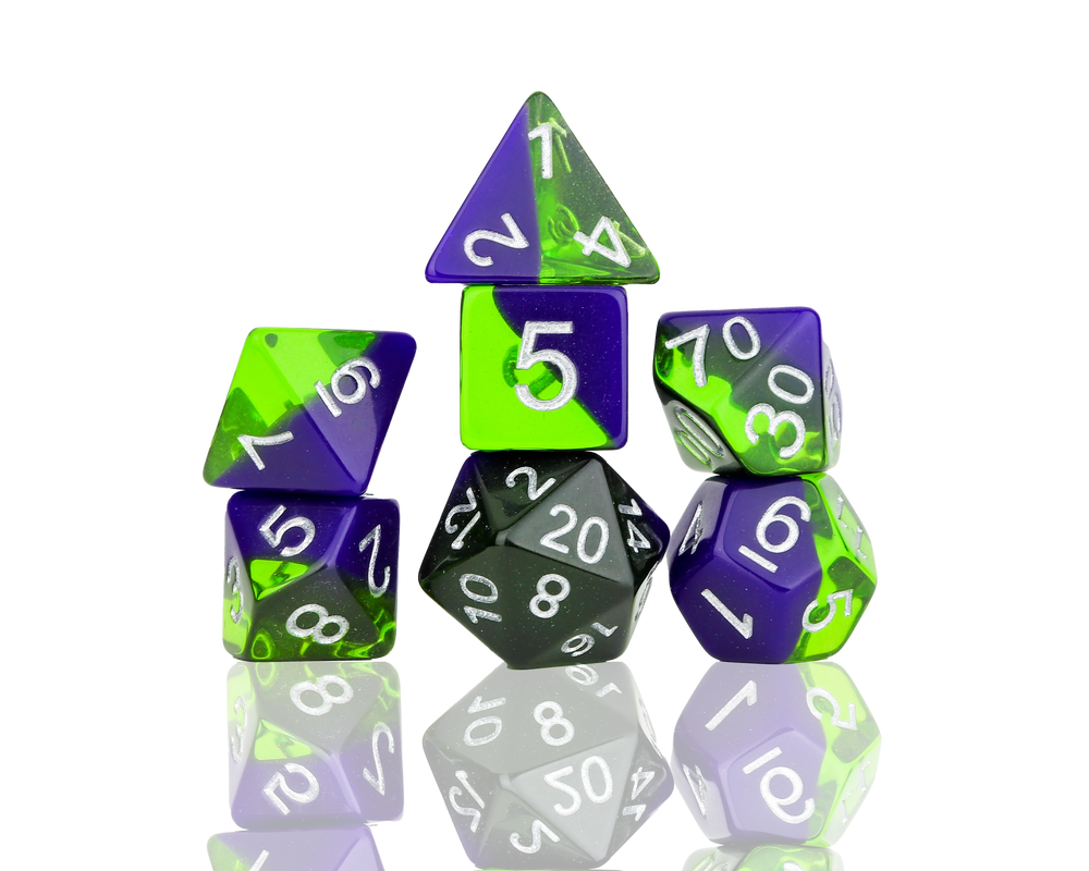 RPG Dice Set: Sea Glass
