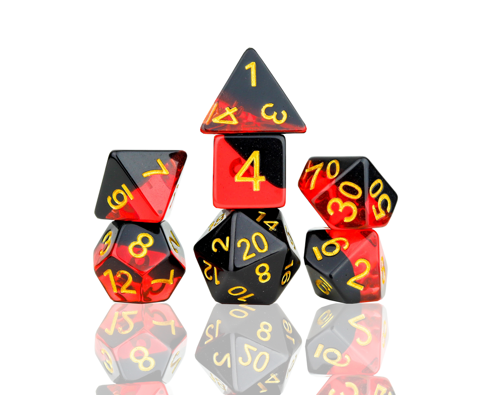 RPG Dice Set: Brimstone