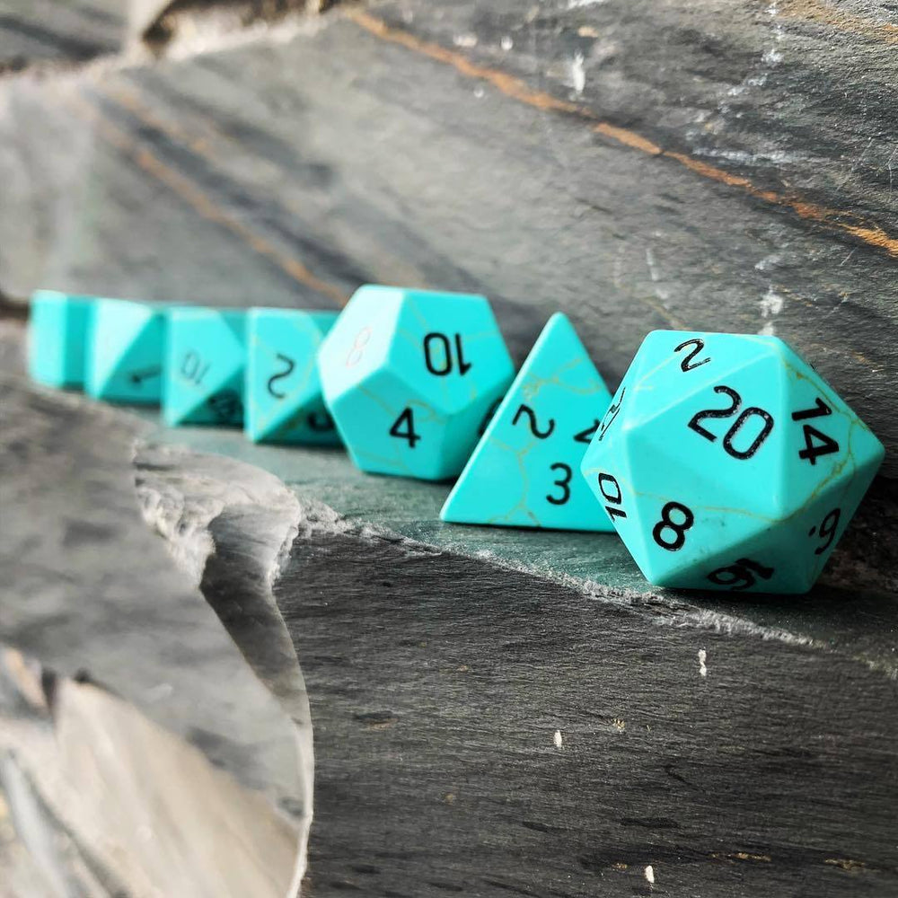 Gemstone Dice: Turquoise