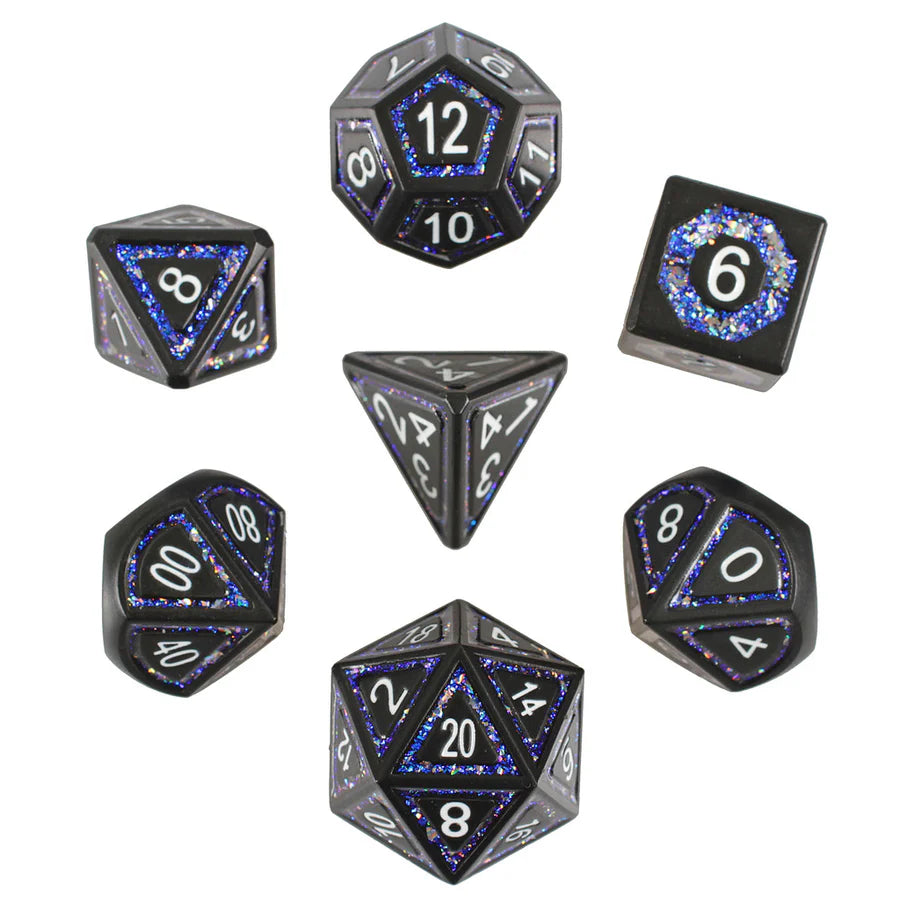 Underdark Glimmer RPG Metal Dice Set