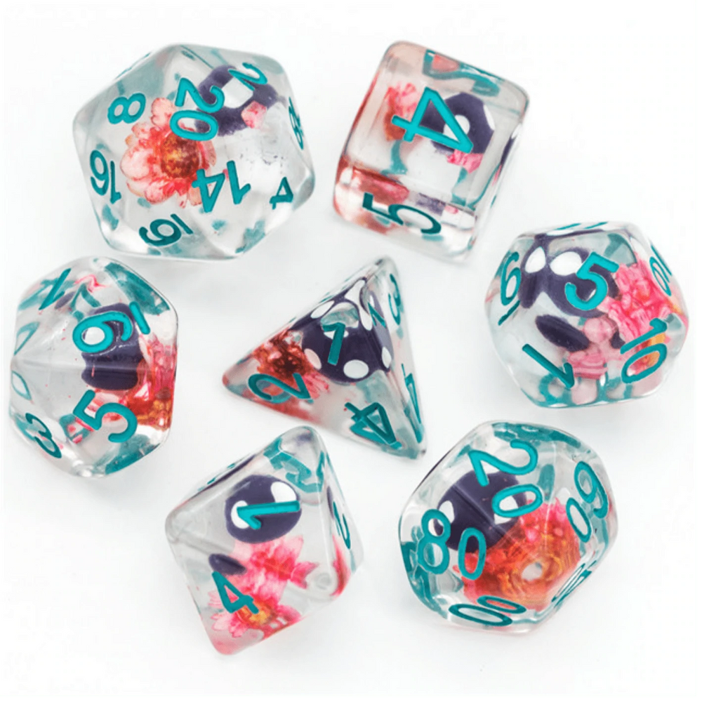 Wild Woodland Mushrooms RPG Dice Set