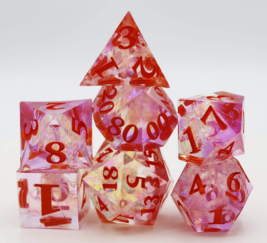 Sharp Edge Winter Blossom RPG Dice Set