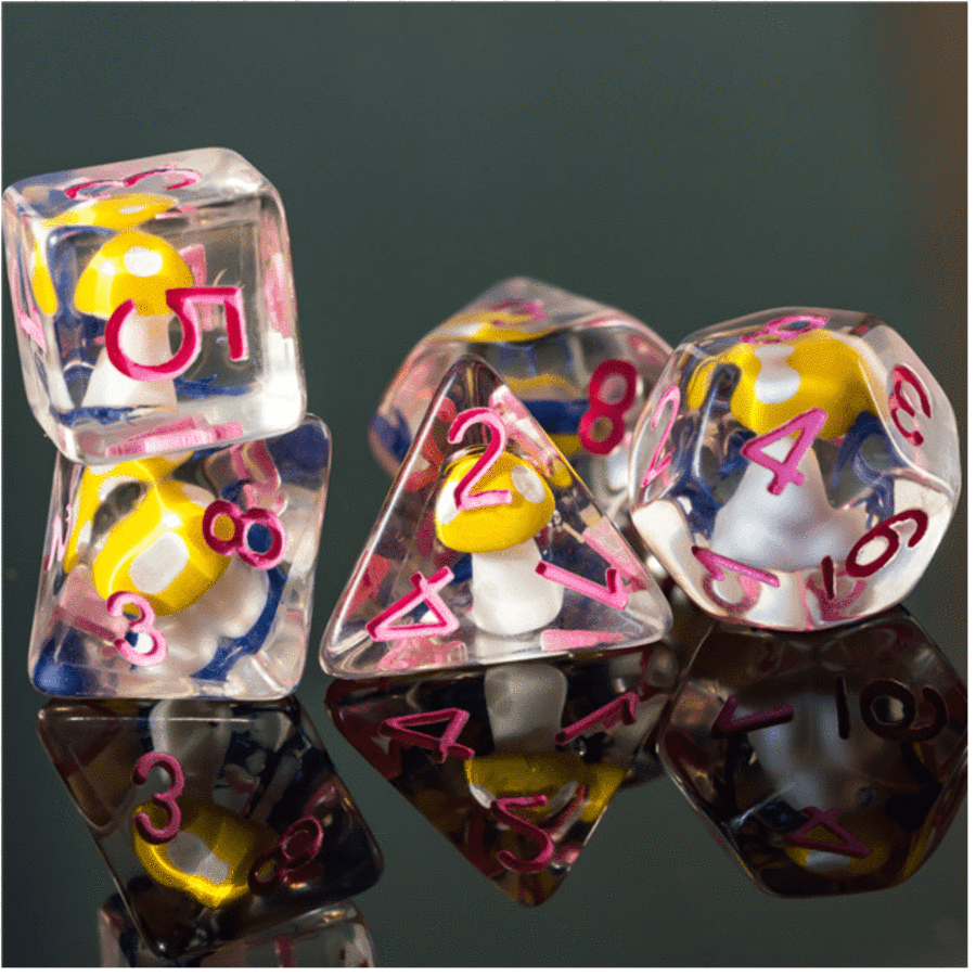 Fantasy Forest Mushrooms RPG Dice Set