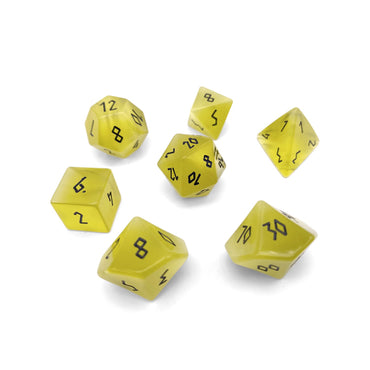 Gemstone Dice: Yellow Cat's Eye