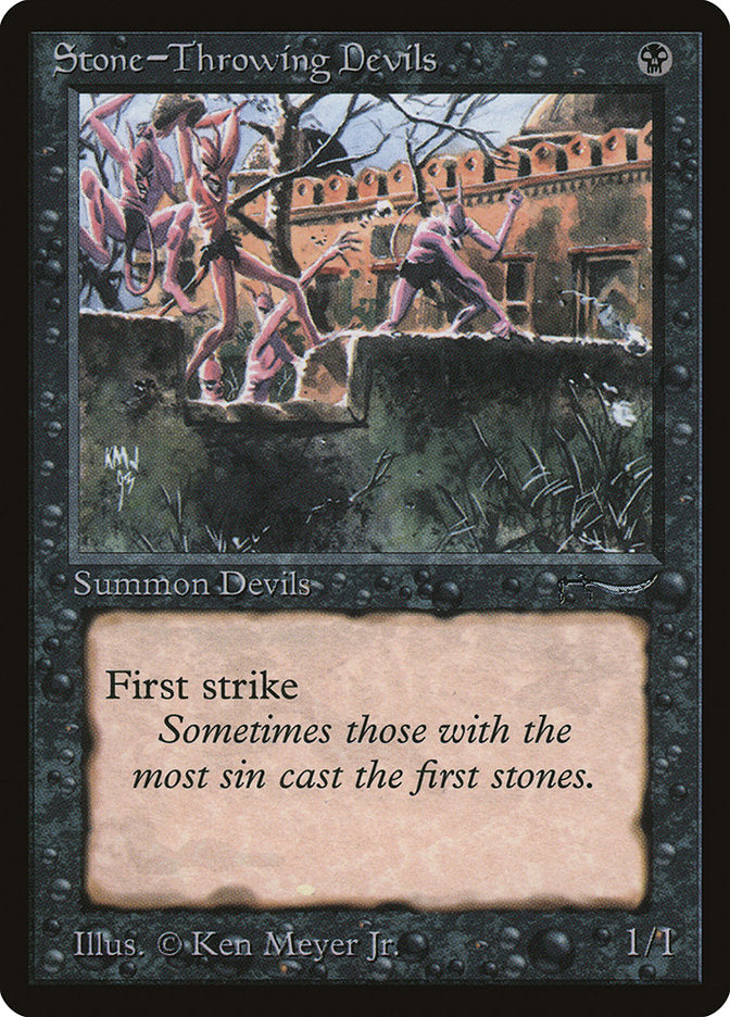 Stone-Throwing Devils (Moderately Played)