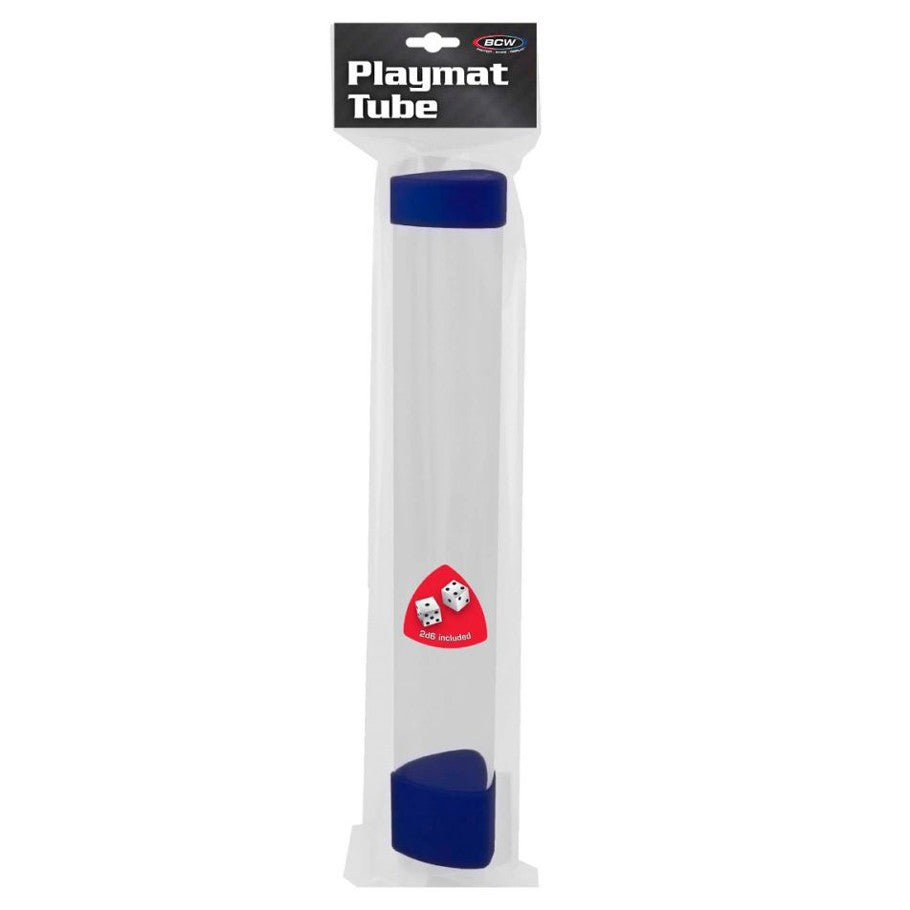 Playmat Tube with Dice Cap: Blue