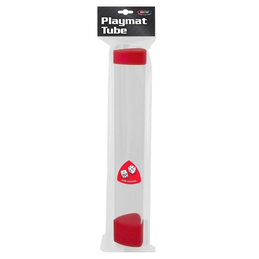 Playmat Tube with Dice Cap: Red