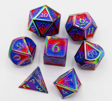 Pride Flag: Bisexual - RPG Metal Dice Set