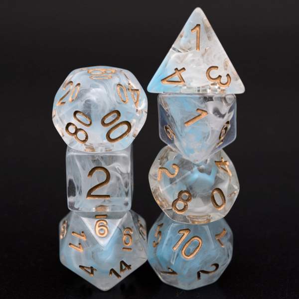 Blue Vapor RPG Dice Set