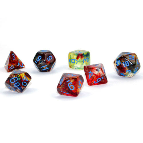 Chessex 7-Die Set: Nebula Primary/Blue