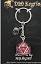 D20 Keychain: Behemoth - Blood on Gun Metal