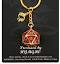 D20 Keychain: Draconis - Gold and Ruby