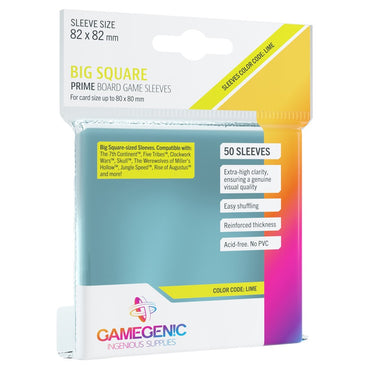 Prime Board Game Sleeves: "Big Square" 82x82mm (50)