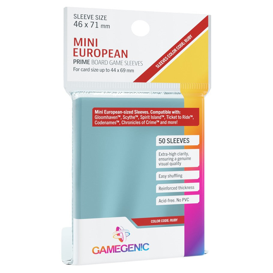 Prime Board Game Sleeves: "Mini European" 46x71mm (50)