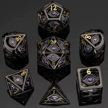 Dragon's Eye Hollow Dice: Purple Gems