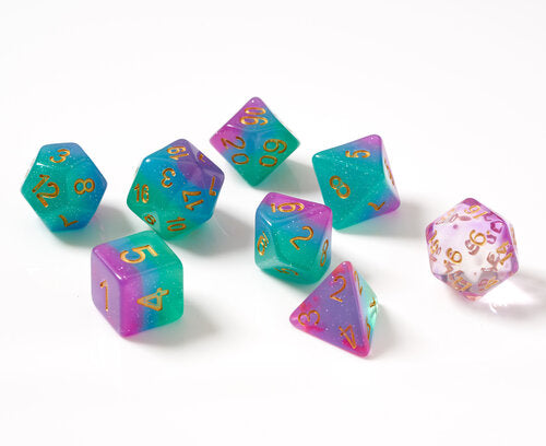 RPG Dice Set: Northern Lights