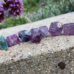 Gemstone Dice: Purple Fluorite