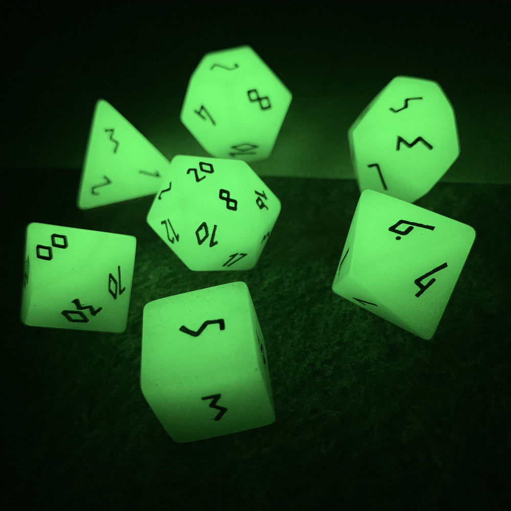 Gemstone Dice: Glow Stone Green