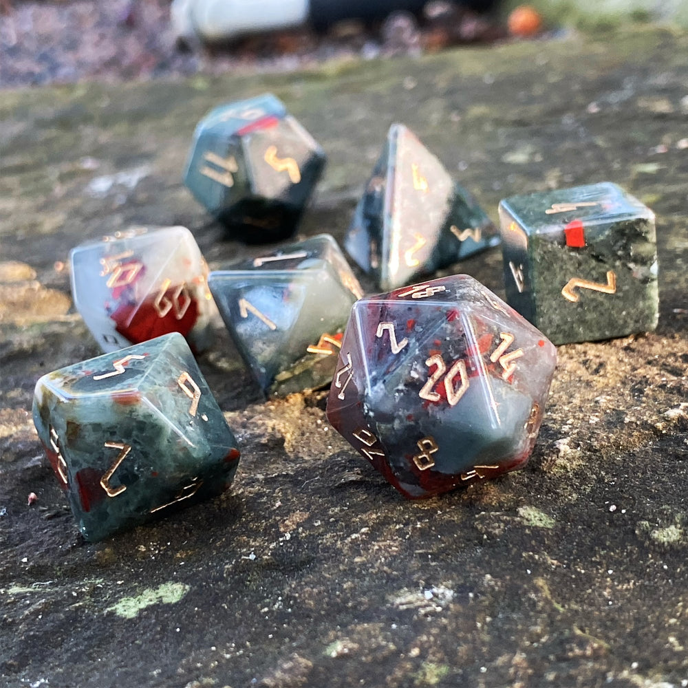 Gemstone Dice: Bloodstone