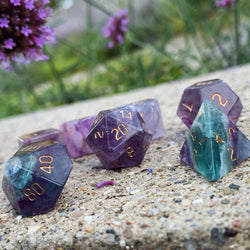 Gemstone Dice: Purple Fluorite